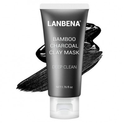 Lanbena Bamboo Charcoal Clay Mask Маска для лица от черных точек, 50 гр