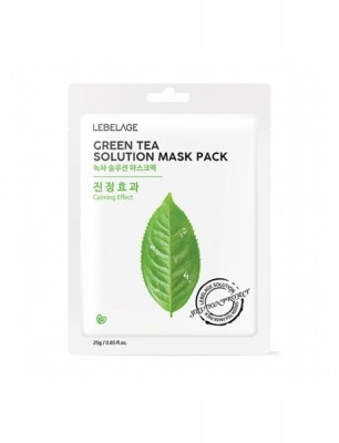 Lebelage Green Tea Solution Mask Pack Тканевая маска с экстрактом зеленого чая