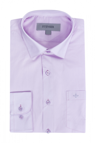 Рубашка для мальчика в школу STENSER STNR-S78-8, фиолетовый