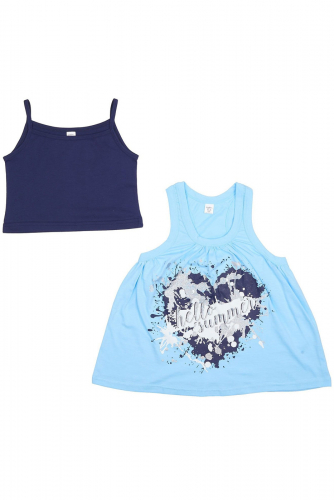 Комплект одежды LeadGen майка и топ GEN-G326011501-171, голубой