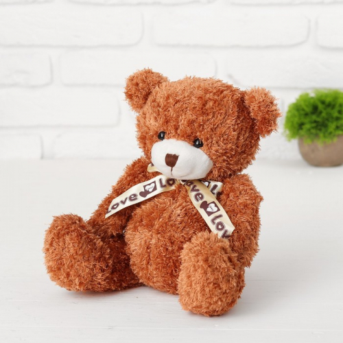Мягкая игрушка «Медведь с бантиком», 22 см, цвета МИКС