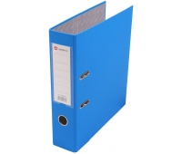 Папка-регистратор 80 мм с арочным механизмом, обложка ПВХ, голубой LAMARK AF0600-LB