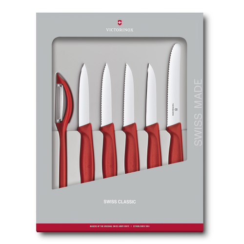 Набор Victorinox кухонный, 6 предметов, красный (подарочная упаковка)