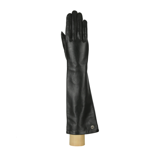 Перчатки жен. 100% нат. кожа (ягненок), подкладка: шелк, FABRETTI 12.5-1s black