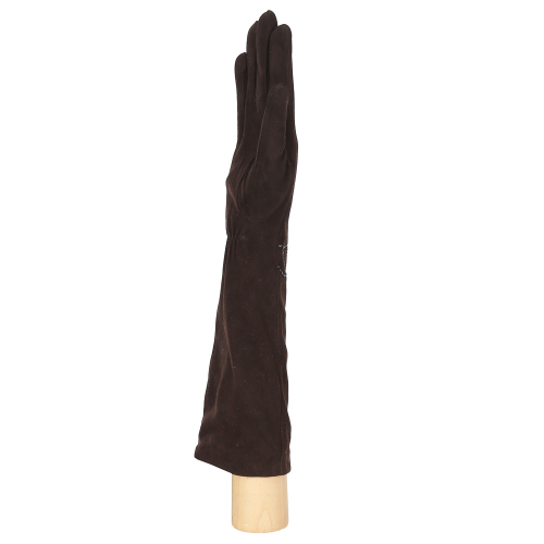 Перчатки жен. 100% нат. кожа (ягненок), подкладка: шерсть, FABRETTI 9.88-2 chocolate