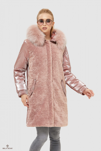 Mila Nova Куртка К-101 Розовая