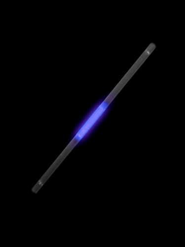 Светящаяся соломинка (трубочка для питья) карнавальная Голубая соломинка, с химическим источником света (полипропилен, стеклянная капсула с люмисцентной жидкостью), в наборе 6 штук / 21x0,6x0,6см арт.80517