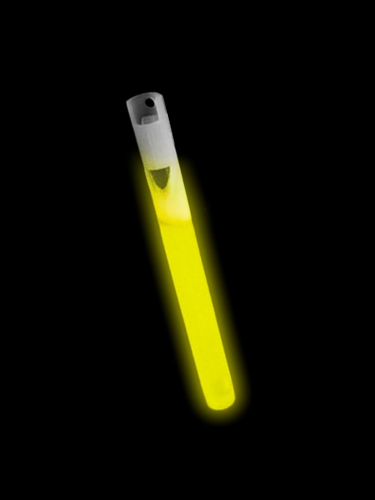 Светящийся игрушечный свисток для карнавалов и праздников Желтый свисток, с химическим источником света (полипропилен, стеклянная капсула с люмисцентной жидкостью) / 16x1,5x1,5см арт.80512
