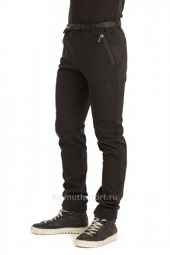 Мужские брюки-виндстопперы на флисе Azimuth A 88 Черный