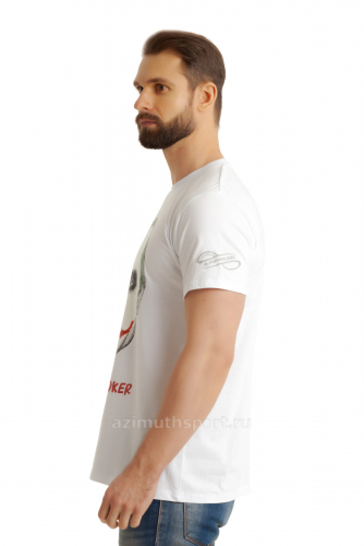Мужская светящаяся футболка хлопок Alpha Endless 4204 White