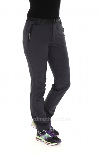 Женские брюки-виндстопперы на флисе Azimuth B 018 Серый