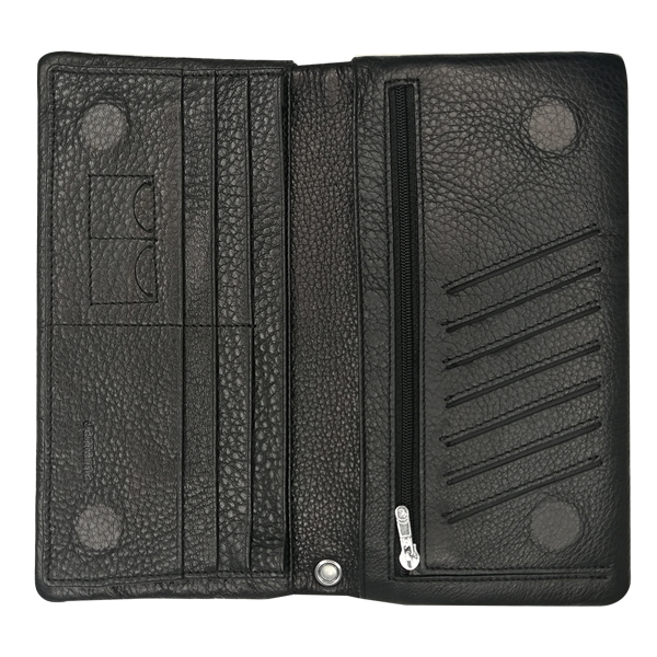 Кошелек. Кожа. 1030 A/6157 black