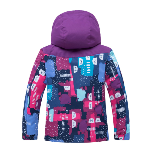 Детский зимний костюм горнолыжный фиолетового цвета 8926F
