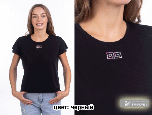 футболка Freedom Эллада женская черный