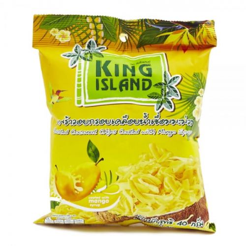 KING ISLAND. Кокосовые чипсы с манго 40г. 1/24