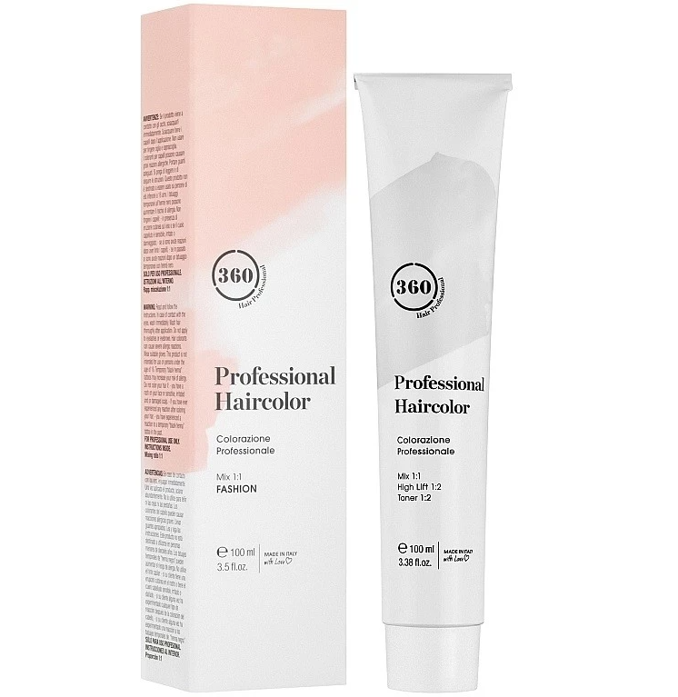 Перманентный краситель для волос 360 100мл