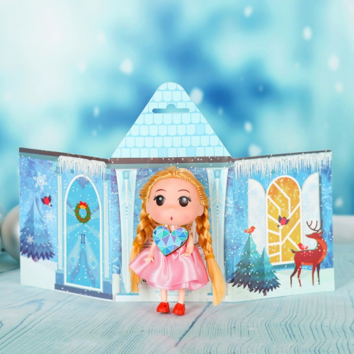 Кукла «Ледовый дворец», 9 см, сердечко