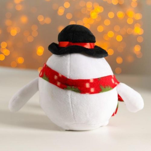 Мягкая игрушка «Снеговик», в шарфе