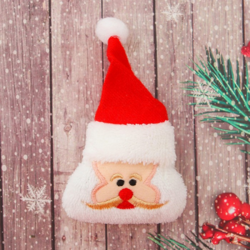 Декор для творчества — мягкая игрушка «Дед Мороз», 6,5 × 7,5 × 3 см, набор 2 шт.