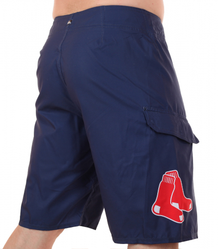 Лаконичные бордшорты с лого бейсбольного клуба MLB Boston Red Sox  №324 ОСТАТКИ СЛАДКИ!!!!