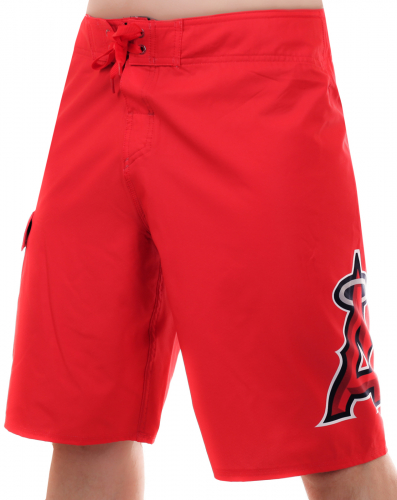 Красные молодежные бордшорты с лого команды MLB Los Angeles Angels. Твой хоум-ран! №ш2007 ОСТАТКИ СЛАДКИ!!!!