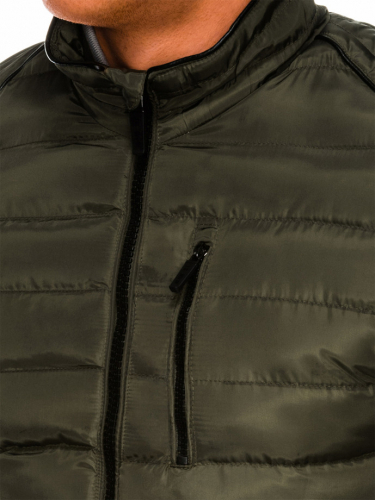 Куртка мужская зимняя стеганая C422 - зеленый