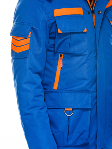 Куртка мужская зимняя C379 - синяя