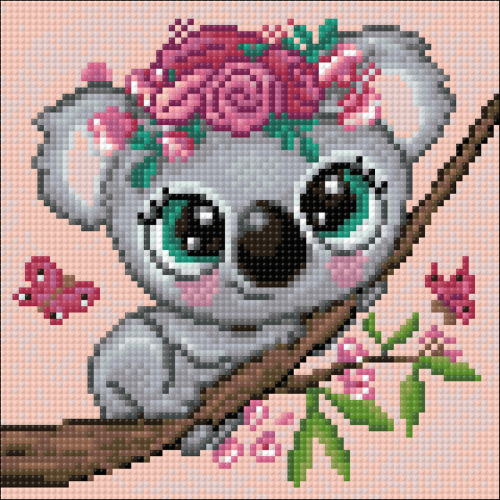 Алмазная мозаика: Маленькая коала 20 на 20 Ag2503