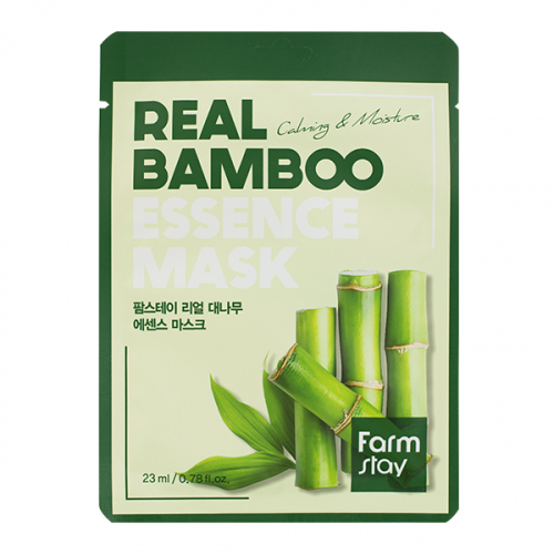 до 07. 24 Тканевая маска для лица с экстрактом бамбука Real Bamboo Essence Mask 1шт