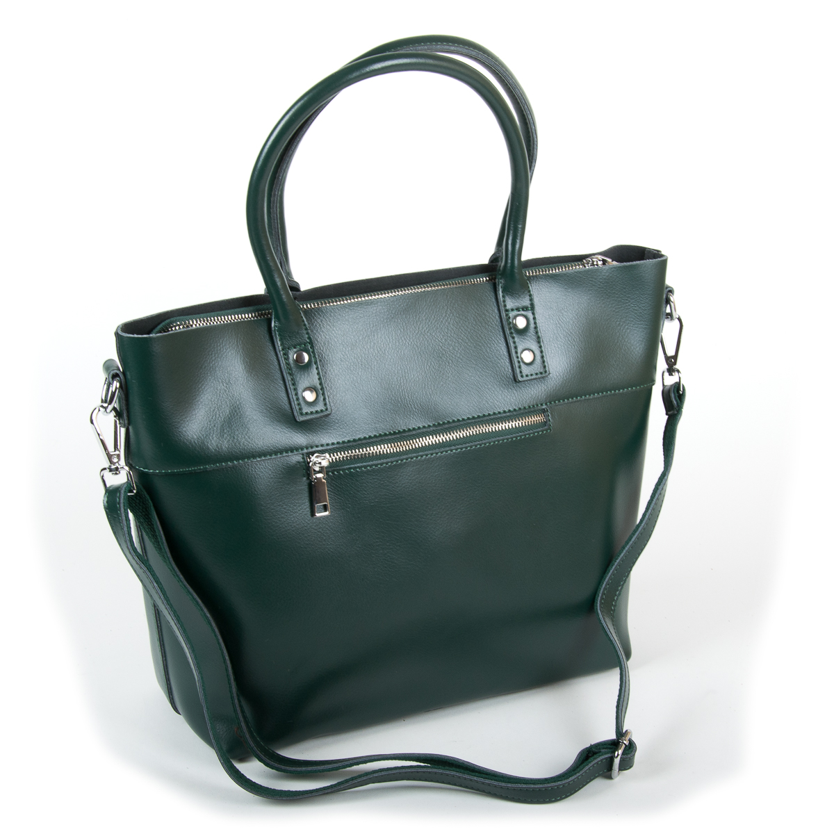 Сумка Женская Классическая кожа ALEX RAI 9-01 8776 dark-green