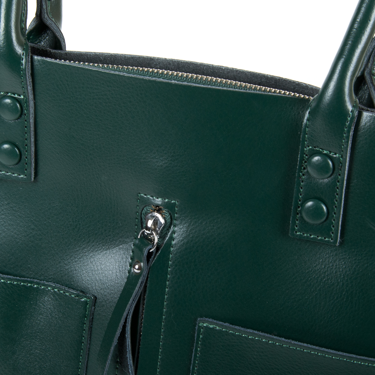 Сумка Женская Классическая кожа ALEX RAI 9-01 8776 dark-green