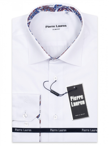 0194TESF Приталенная мужская рубашка с длинным рукавом Elegance Slim Fit