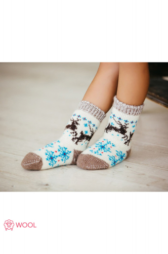 Бабушкины носки, Носочки для девочки шерстяные Бабушкины носки