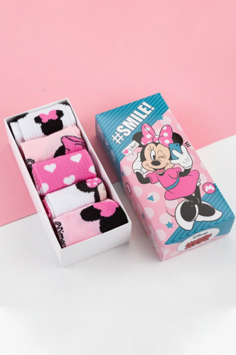 Disney, Набор носков для девочки 5 пар в подарочной коробке Disney