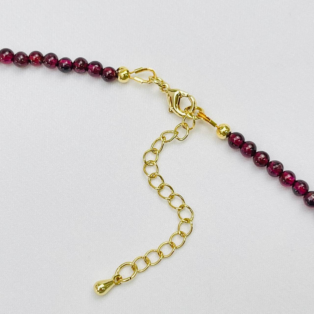 Радуга Самоцветов Колье из камня Гранат (Пироп)