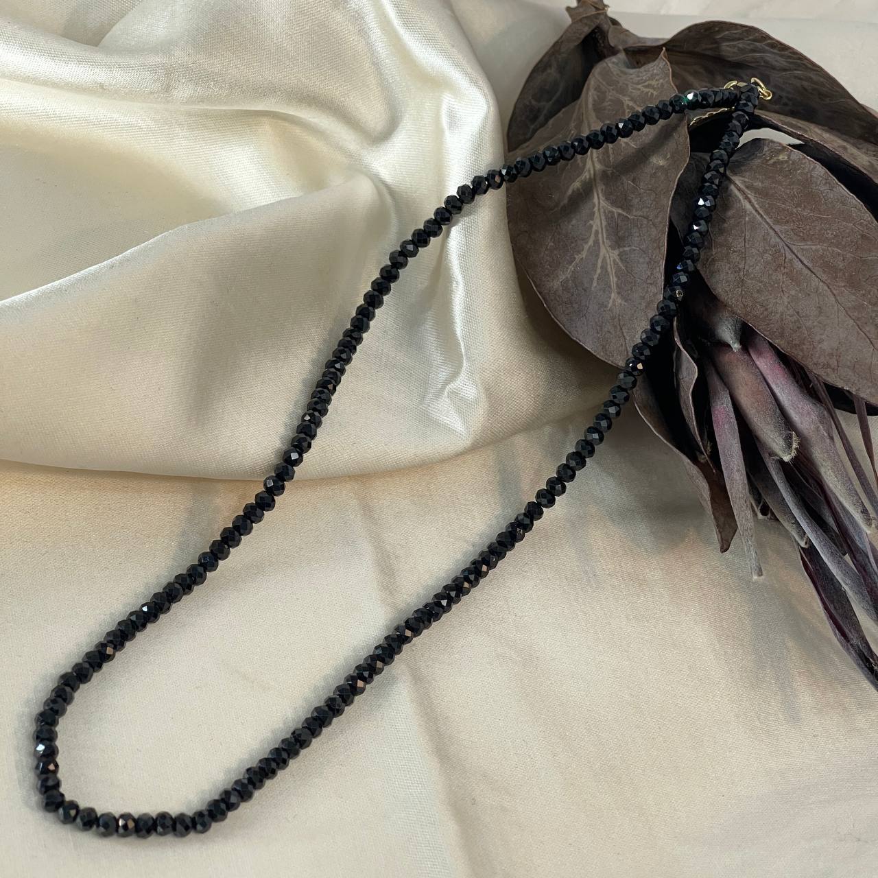 Радуга Самоцветов Чокер из черной Шпинели