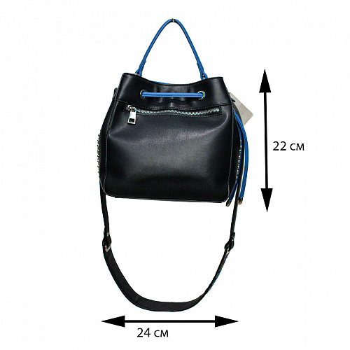 h1805 black сумка женская FLAME DANCE экокожа 22x24х16
