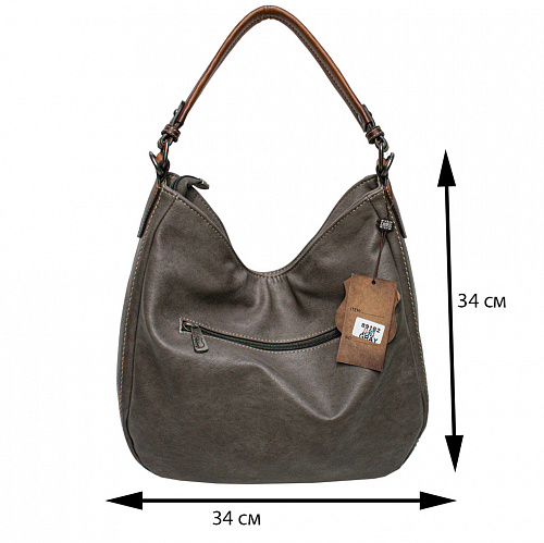 89182 jj-903 gray сумка женская FLAME DANCE экокожа 33x34х15