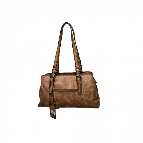17796 gс-11 brown сумка женская FLAME DANCE экокожа 36x22х14