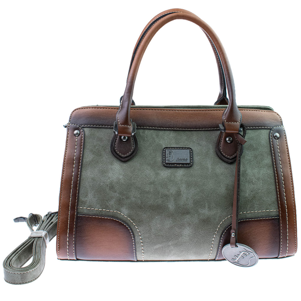 98579 gc-15 dark green сумка женская FLAME DANCE экокожа 33x20х16