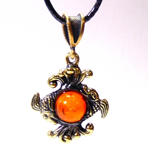 1662-П Подвеска Знак зодиака Рыбы