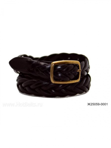 Ж25 (99) ВВ плетен кожа черный Ж25059-0001