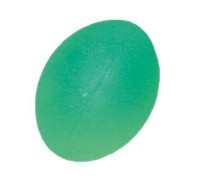 Мяч для тренировки кисти яйцевидной формы полужесткий зеленый Ортосила L 0300М