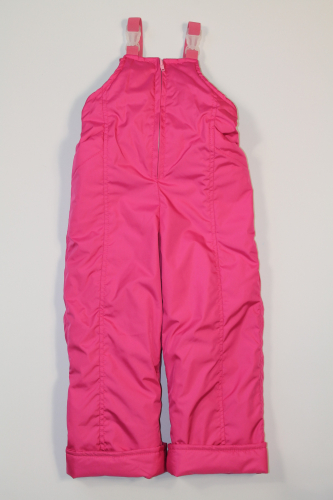 Зимние брюки- полукомбинезон Ярко розовый