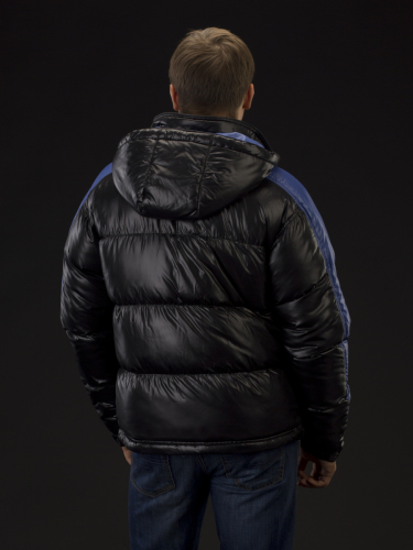 Куртка зимняя мужская Merlion Алан (черный/индиго)