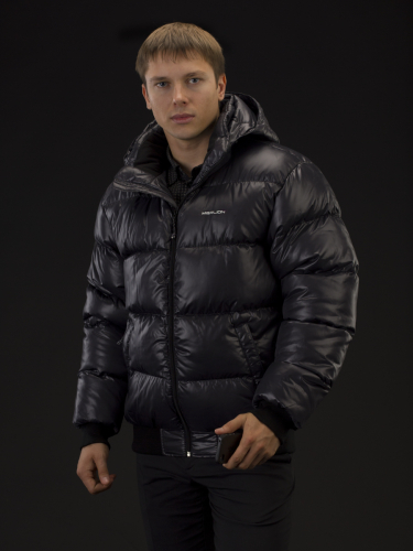 Куртка зимняя мужская Merlion Данко (черный клетка)