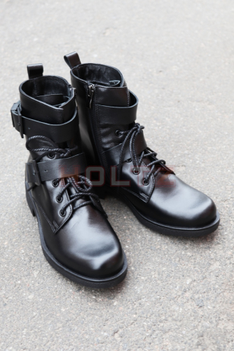 Женские демисезонные черные ботинки 8205-0-0-2