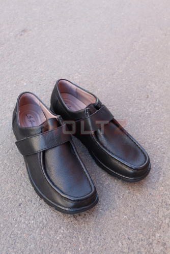 Женские черные туфли повышенной полноты 61692B