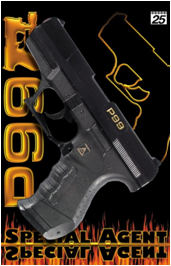 Special Agent P99 25-зарядные Gun, 180 mm, упаковка-карта