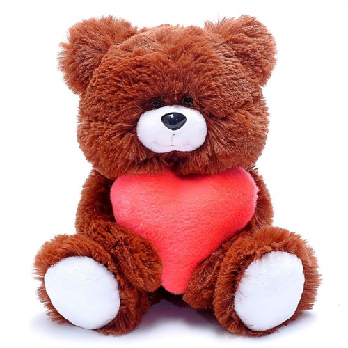 Мягкая игрушка «Медведь» с сердцем, МИКС
